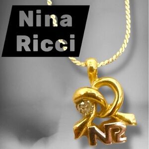 Nina Ricci Gold and Silver Initial Necklace